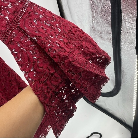 White House black market‎ Bell-Sleeve Lace Shift Dress Z160 - Picture 9 of 13